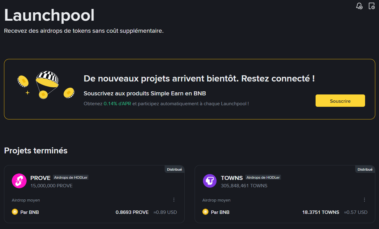 Launchpool Binance